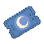 Ticket de Lune (bleu)
